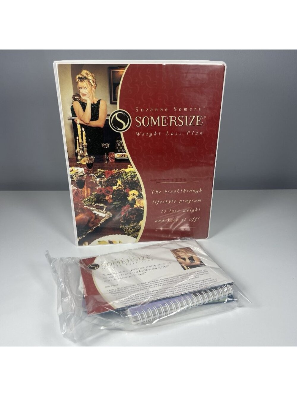 Vintage Suzanne Somers' SOMERSIZE Weight Loss Plan Set In Case NEW